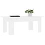 Voir la diapositive 3 : VIDAXL Table basse Blanc 100x60x42 cm Bois d ingénierie