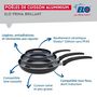 Voir la diapositive 4 : ELO Ensemble de 3 Poêles de cuisson 20, 28 et 32 cm et 2 faitouts 16 et 20 cm Elo Prima Brillant