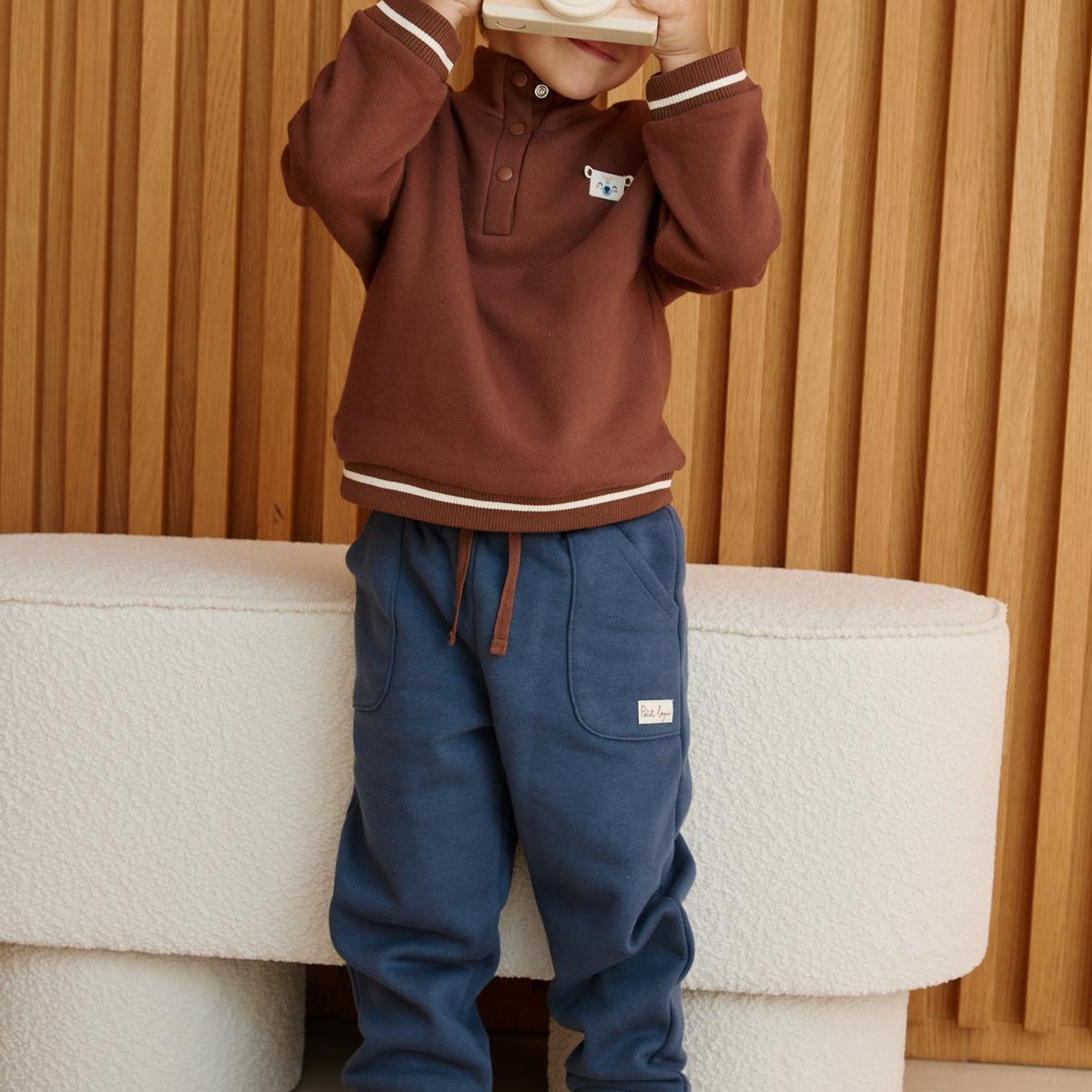 Voir la diapositive 5 : PETIT BEGUIN Pantalon bébé en molleton mathéo