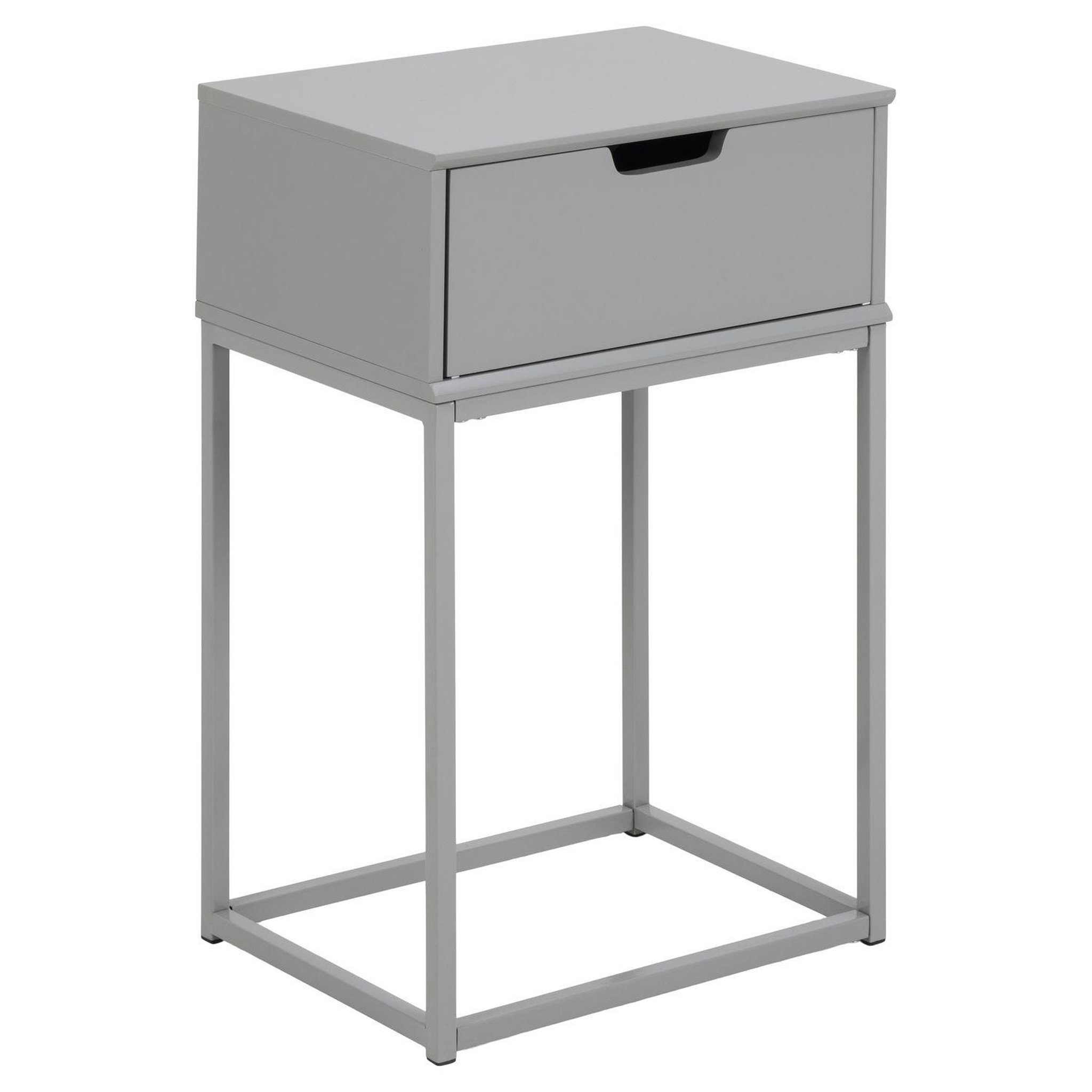 Voir la diapositive 1 : TOILINUX Table de chevet 1 tiroir en MDF et Métal