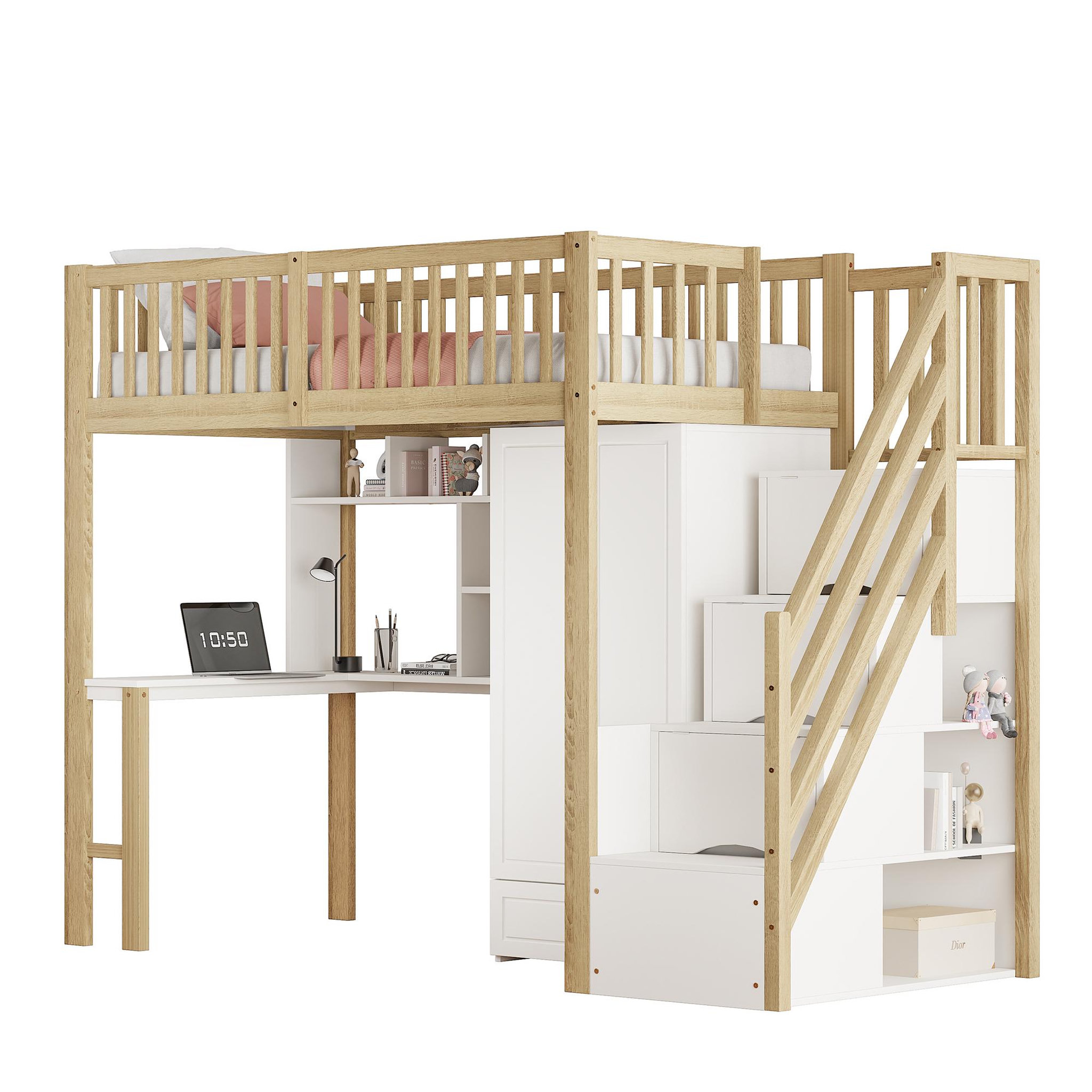 Voir la diapositive 1 : MERAX Lit mezzanine enfant