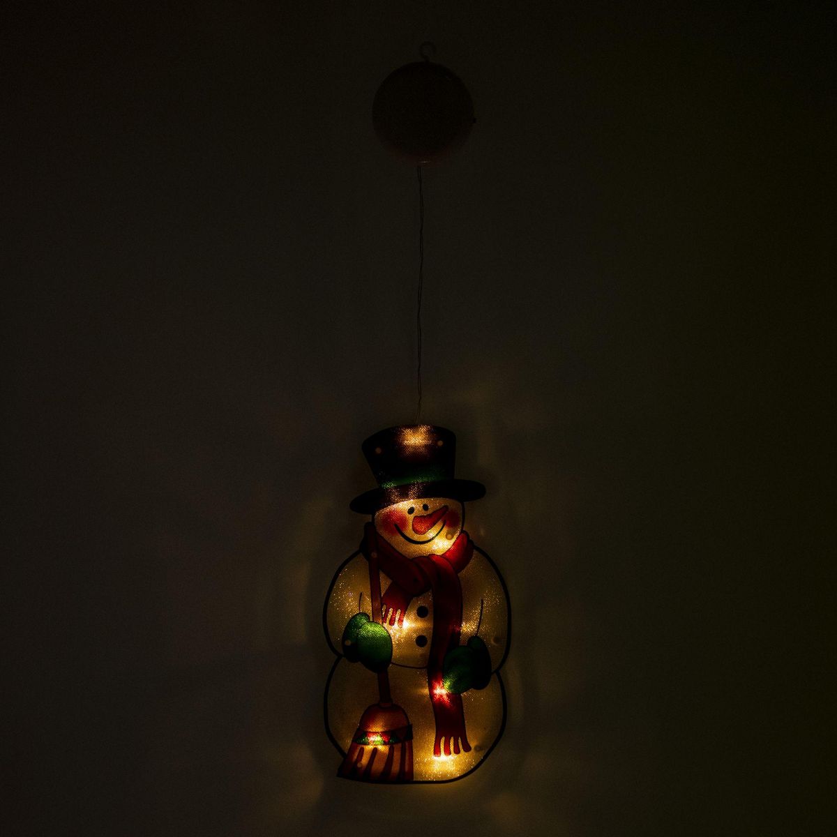 WERKAPRO Bonhomme de neige lumineux 10LED  13,3 x 25 x 2,6 cm