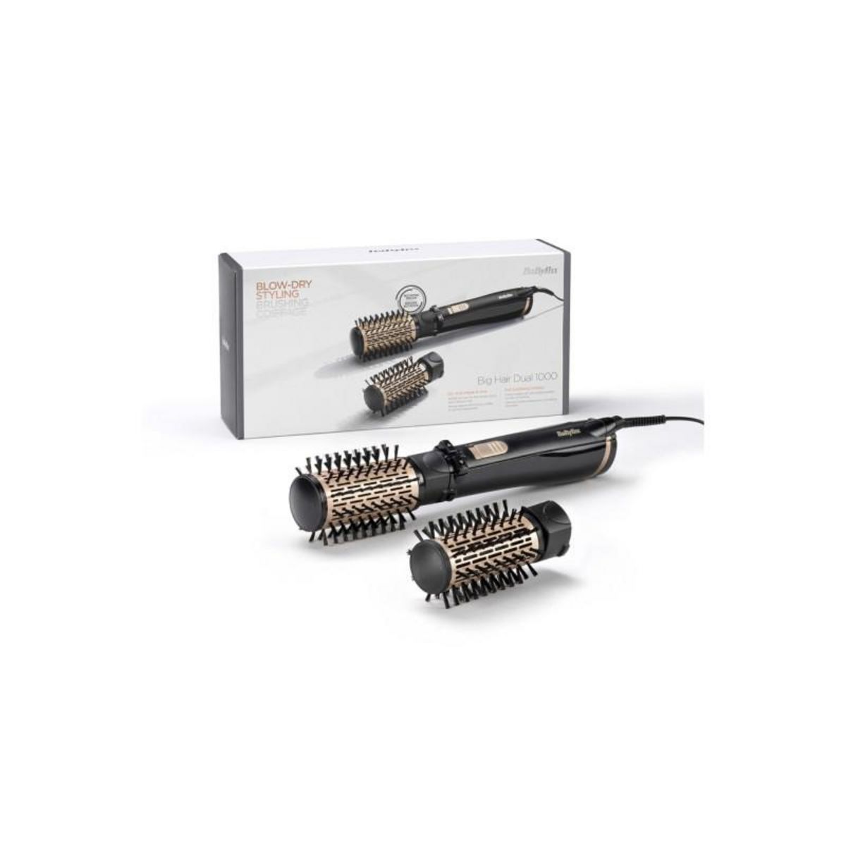BABYLISS Brosse coiffante Babyliss AS962E Brosse soufflante Big Hair Dual 1000