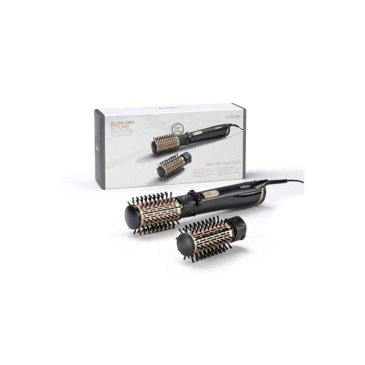 BABYLISS Brosse coiffante Babyliss AS962E Brosse soufflante Big Hair Dual 1000