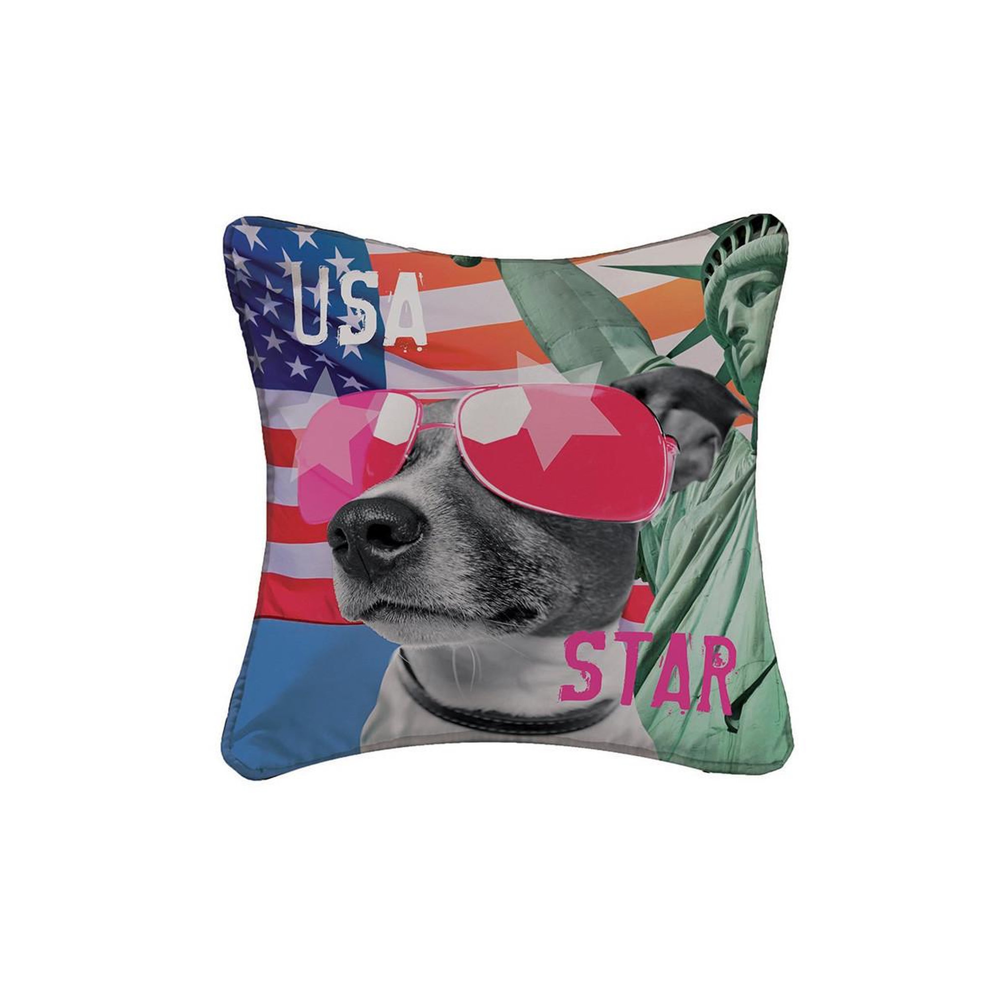 Douceur d'Intérieur Housse de coussin  doggy star  40x40cm multicolore