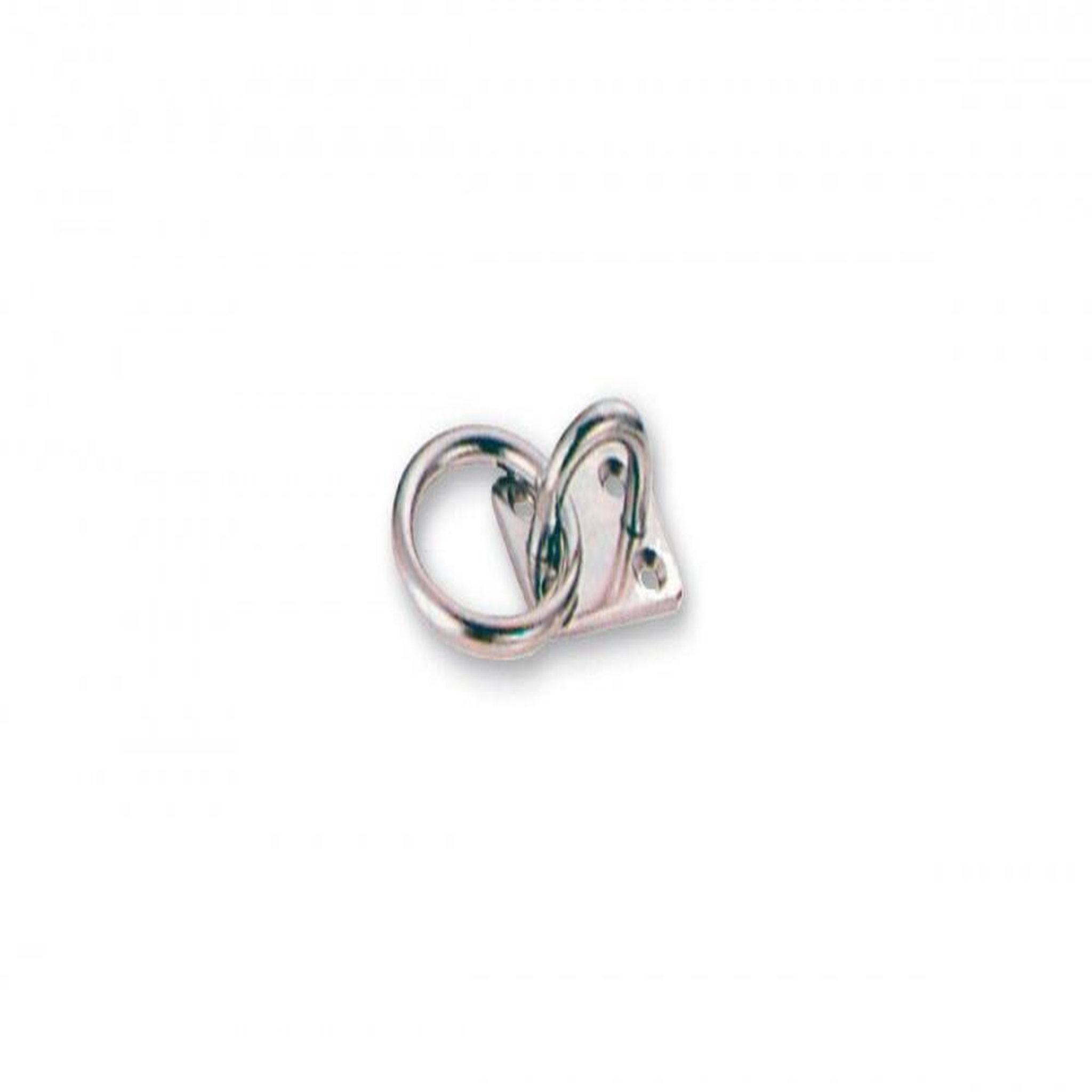 CENTRALE BRICO Platine avec anneau en inox, diam 5mm