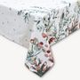 Voir la diapositive 5 : FEERIC LIGHT & CHRISTMAS Nappe de Noël rectangulaire motifs branches et étoiles - 140 x 240 cm - Blanc