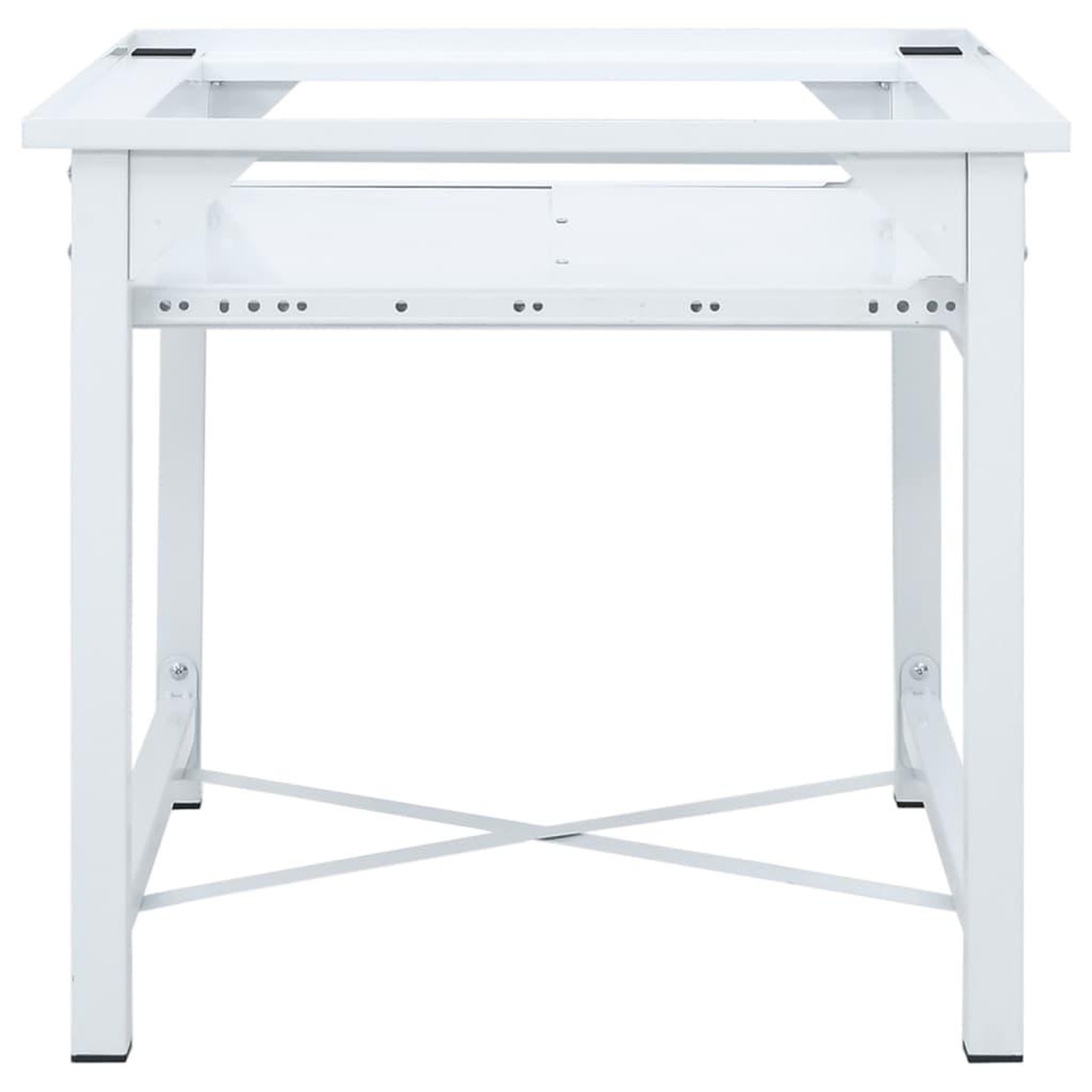 Voir la diapositive 4 : VIDAXL Socle pour machine a laver avec etagere coulissante Blanc