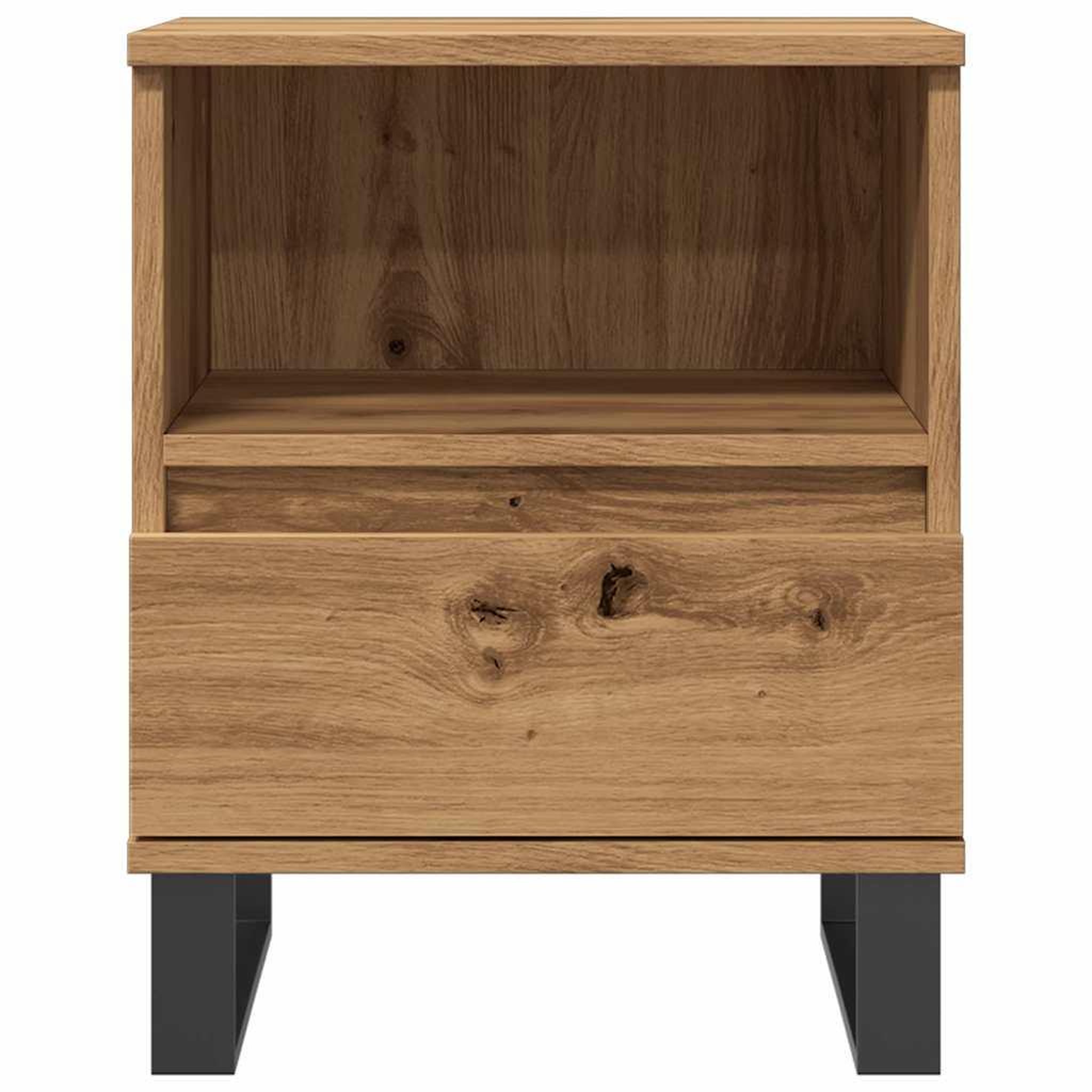 Voir la diapositive 4 : VIDAXL Table de chevet chene artisanal 40x35x50 cm bois d'ingenierie