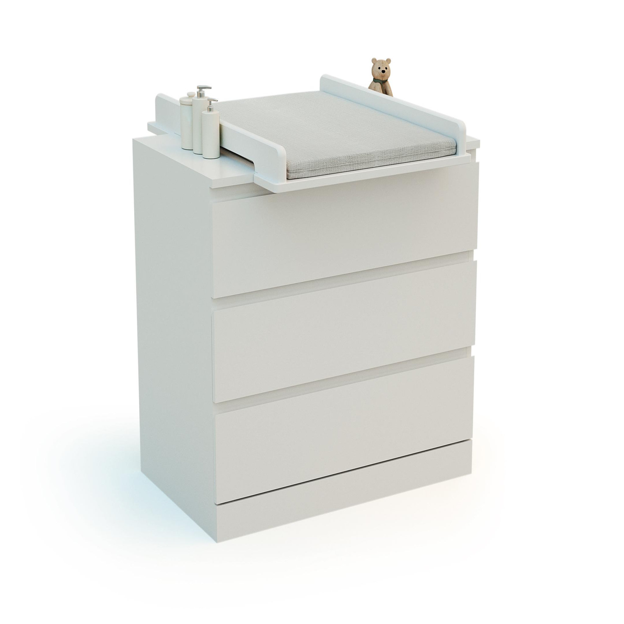Voir la diapositive 2 : JURABABY Plan à langer universel 50 cm kira pour commode bébé