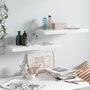 Voir la diapositive 1 : VIDAXL Etagere murale flottante 2 pcs Blanc brillant 60x23,5x3,8cm MDF