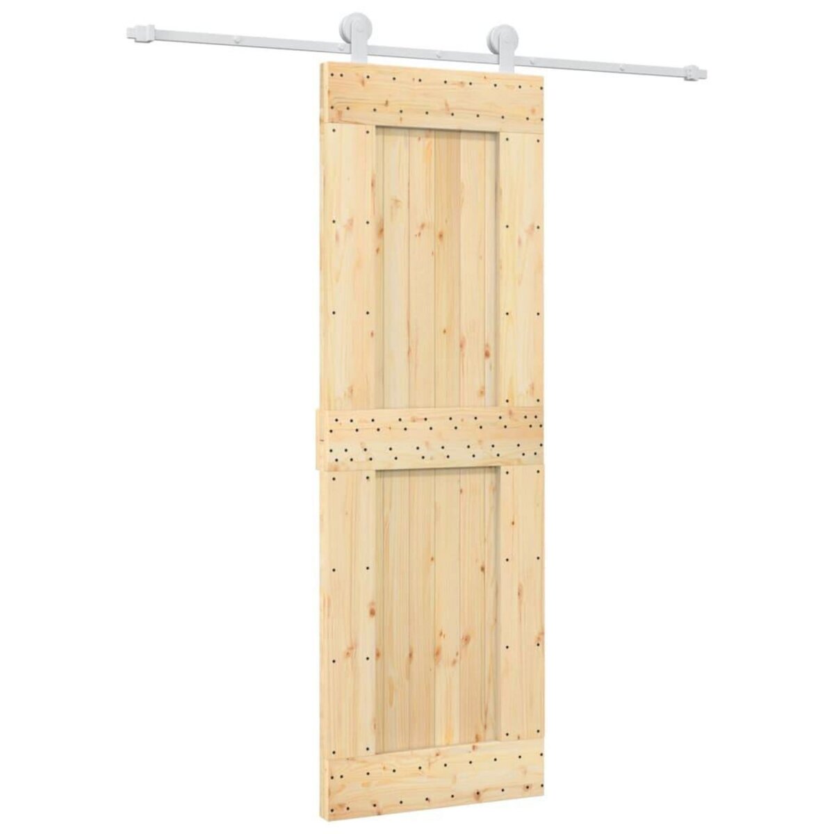VIDAXL Porte coulissante et kit de quincaillerie 70x210 cm pin massif