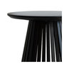 Voir la diapositive 6 : MAISON PAVANE Table d'appoint ronde noire en bois d'acacia D50 cm-Képès