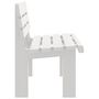 Voir la diapositive 5 : VIDAXL Banc de jardin blanc 110x52x71 cm polypropylene