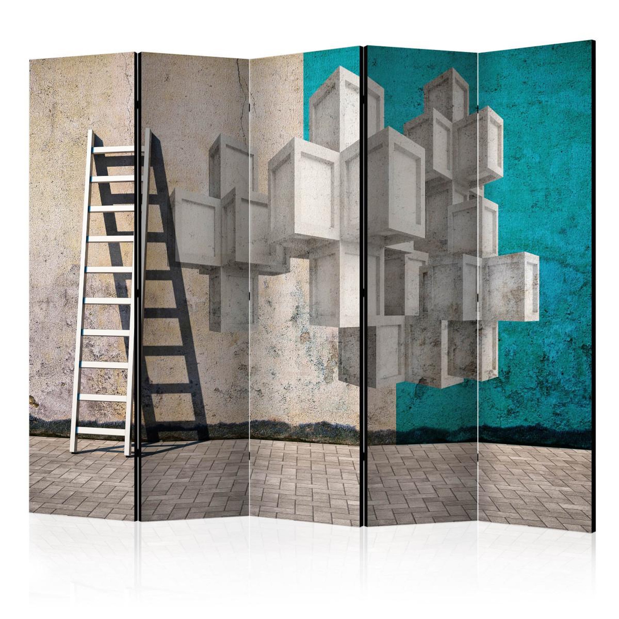 Paris Prix Paravent 5 volets  concrete blocks  172x225cm