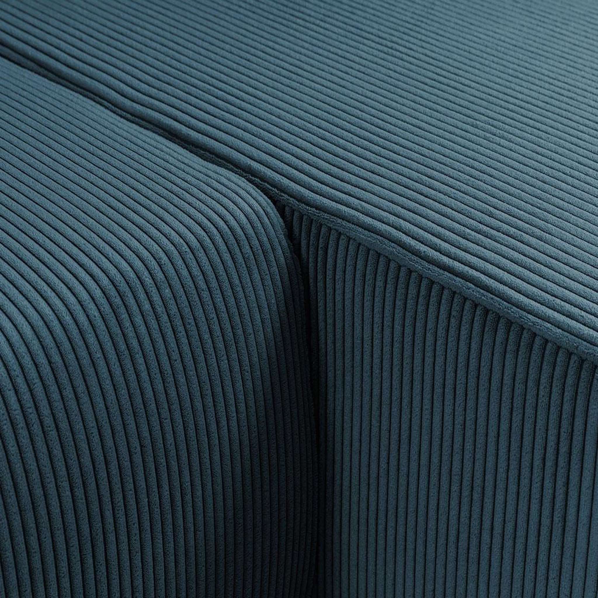 Voir la diapositive 5 : BEST MOBILIER Artemisa - canapé d'angle réversible 4 places - convertible avec coffre - en velours côtelé