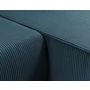 Voir la diapositive 5 : BEST MOBILIER Artemisa - canapé d'angle réversible 4 places - convertible avec coffre - en velours côtelé