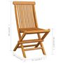 Voir la diapositive 6 : VIDAXL Chaises de jardin avec coussins bleu clair lot de 8 Teck massif