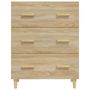 Voir la diapositive 3 : VIDAXL Buffet Chene sonoma 70x34x90 cm Bois d'ingenierie