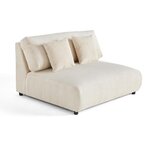 LISA DESIGN Garance - module d'assise 2 places - en velours côtelé. Coloris disponibles : Vert, Gris, Orange, Bleu, Beige