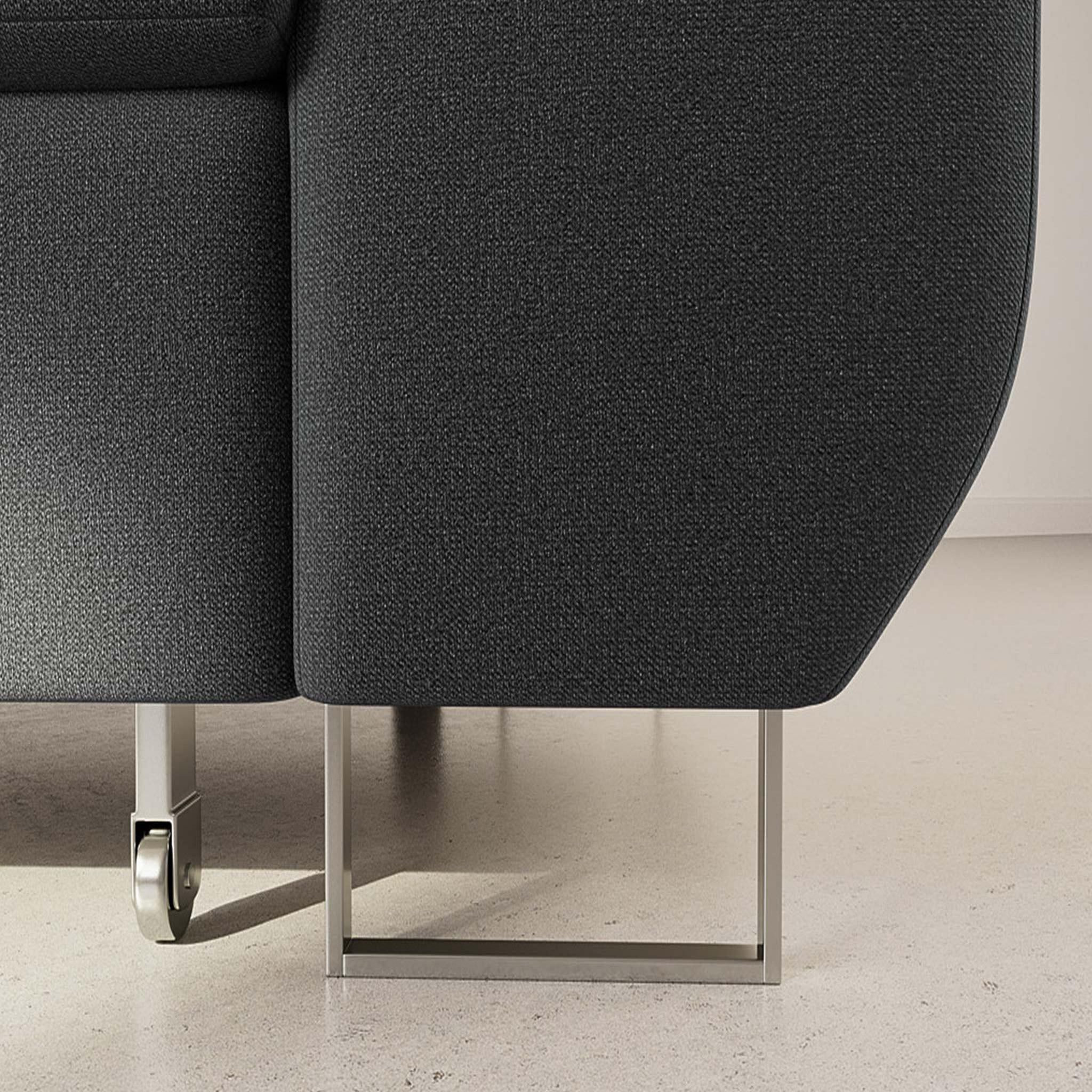 Voir la diapositive 3 : BEST MOBILIER Pablo - canapé d'angle gauche - 6 places - convertible avec coffre et têtières réglables - en velours