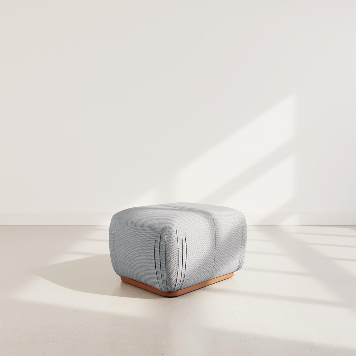 LISA DESIGN Penelope - pouf en velours texturé