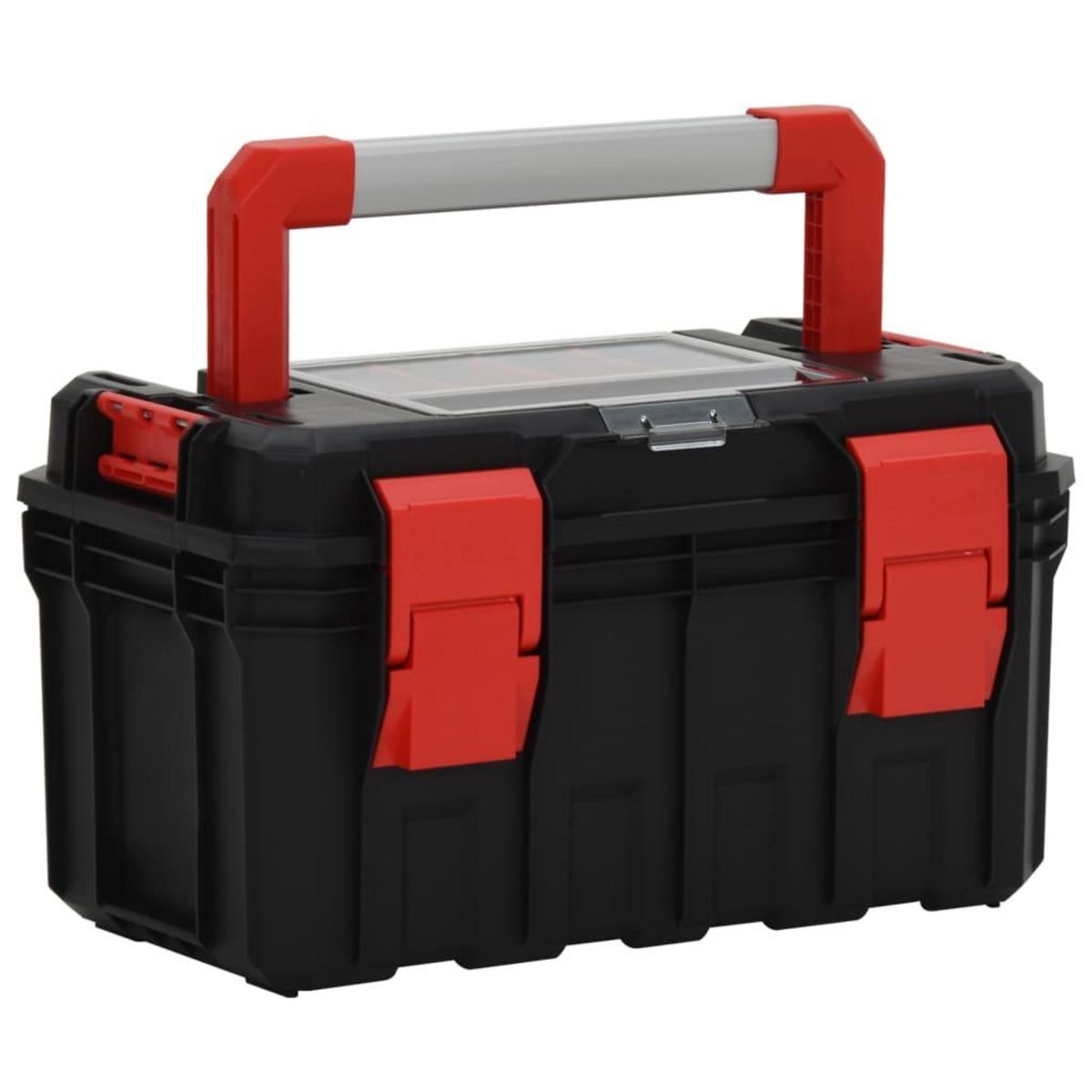 VIDAXL Boîte a outils Noir et rouge 45x28x26,5 cm