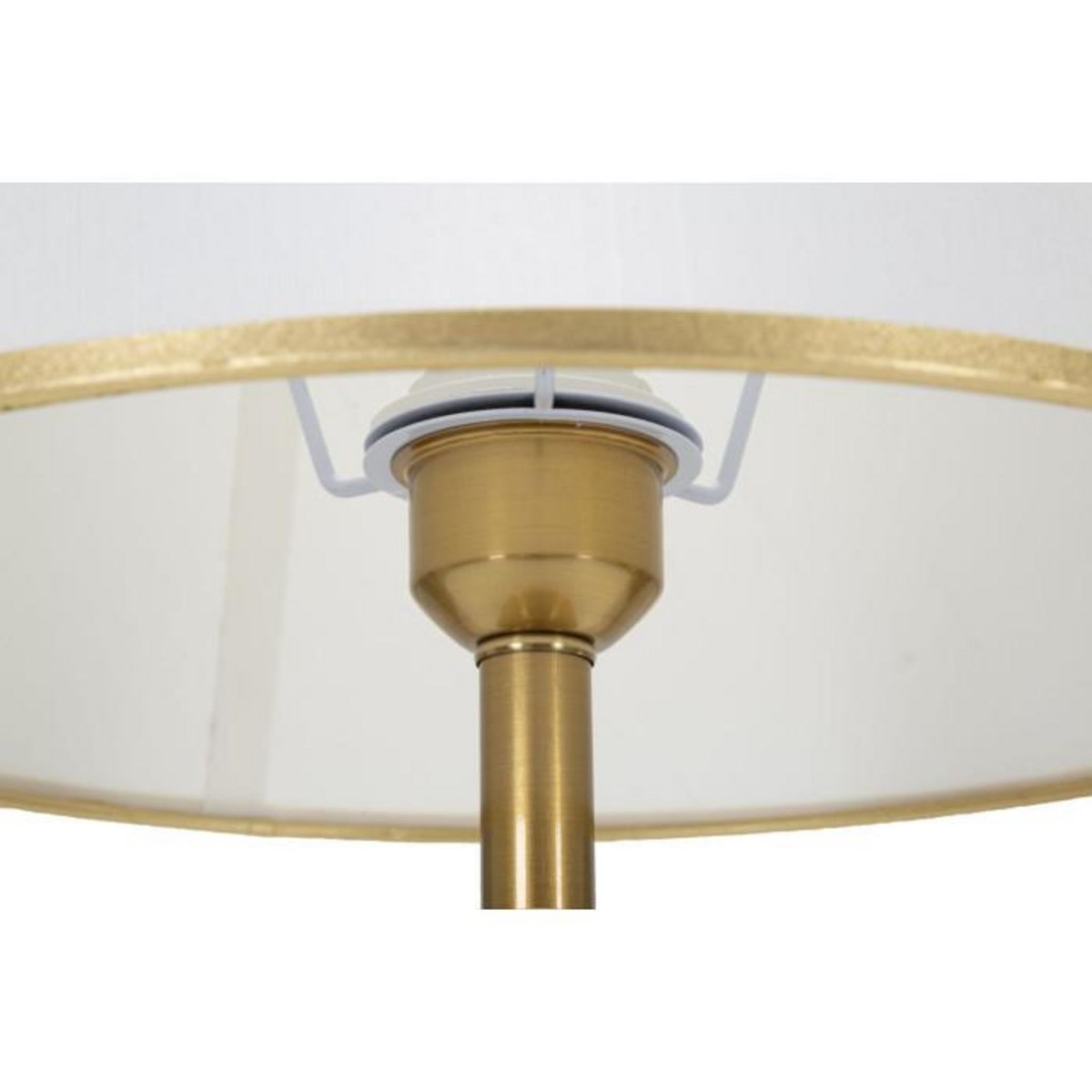 Paris Prix Lampe à Poser en Métal  Whity  52cm Blanc & Or