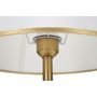Voir la diapositive 4 : Paris Prix Lampe à Poser en Métal  Whity  52cm Blanc & Or