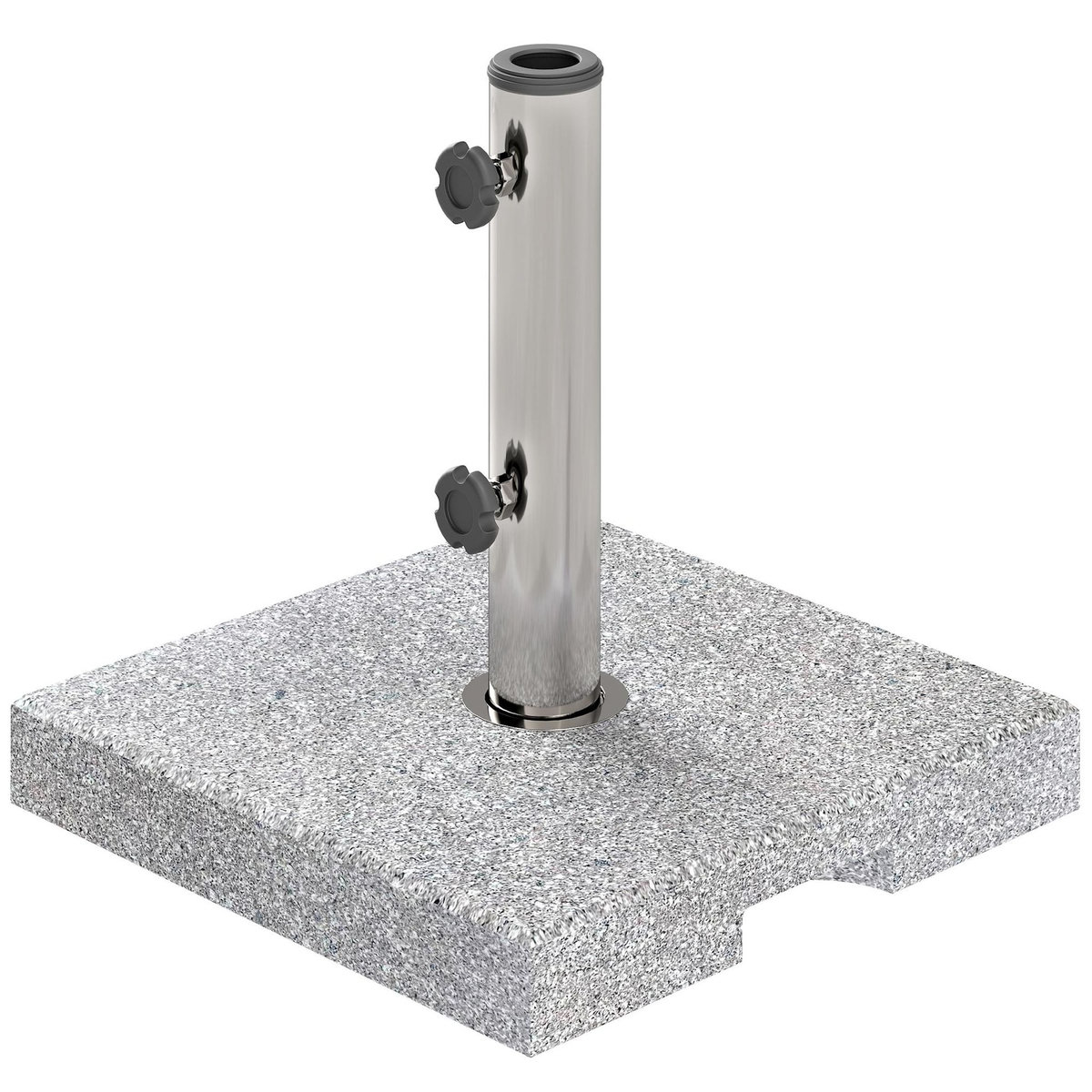 OUTSUNNY Pied de parasol granite 21 Kg compatible mât dia. 32-48 mm