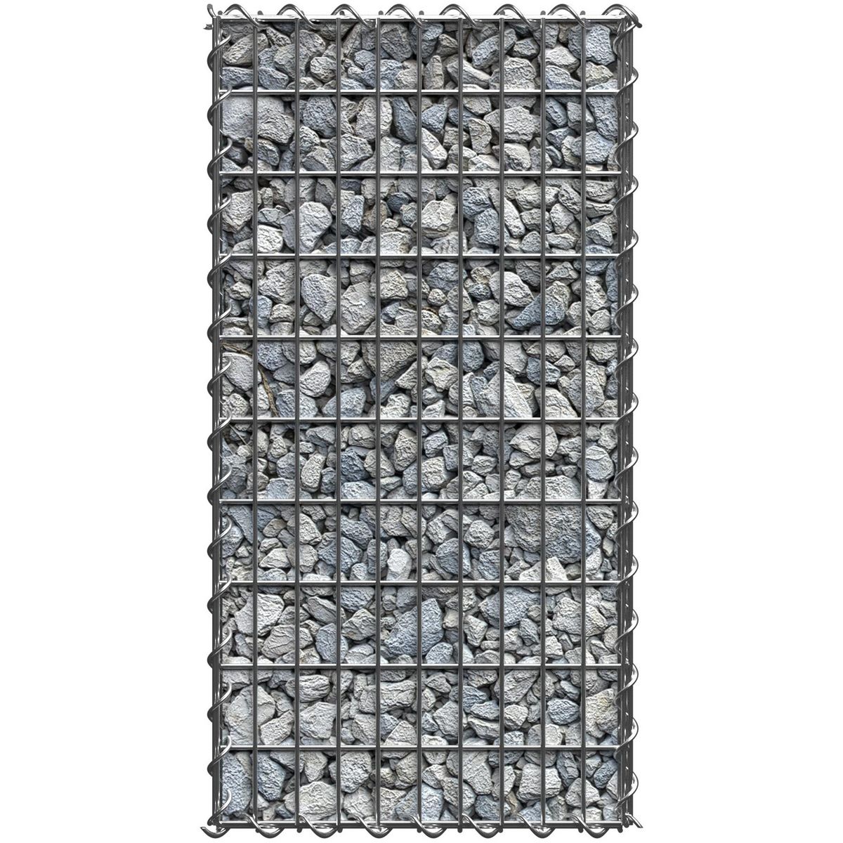 tectake Gabion rectangulaire gris 100 x 30 x 50 cm