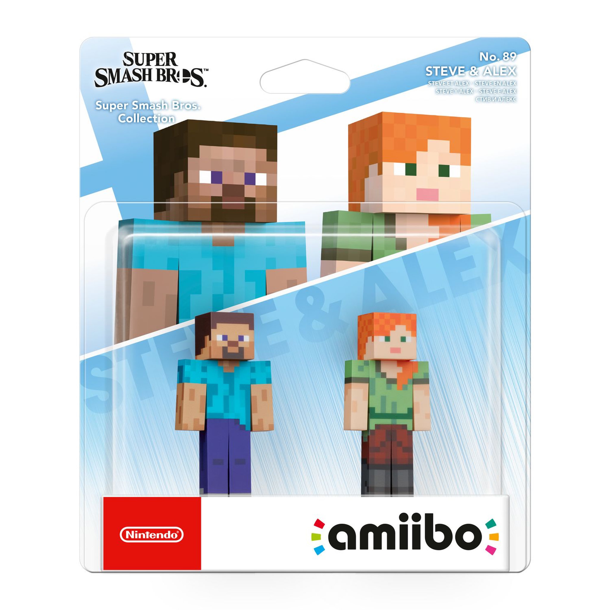 Figurine Amiibo n° 89 Smash Steve & Alex