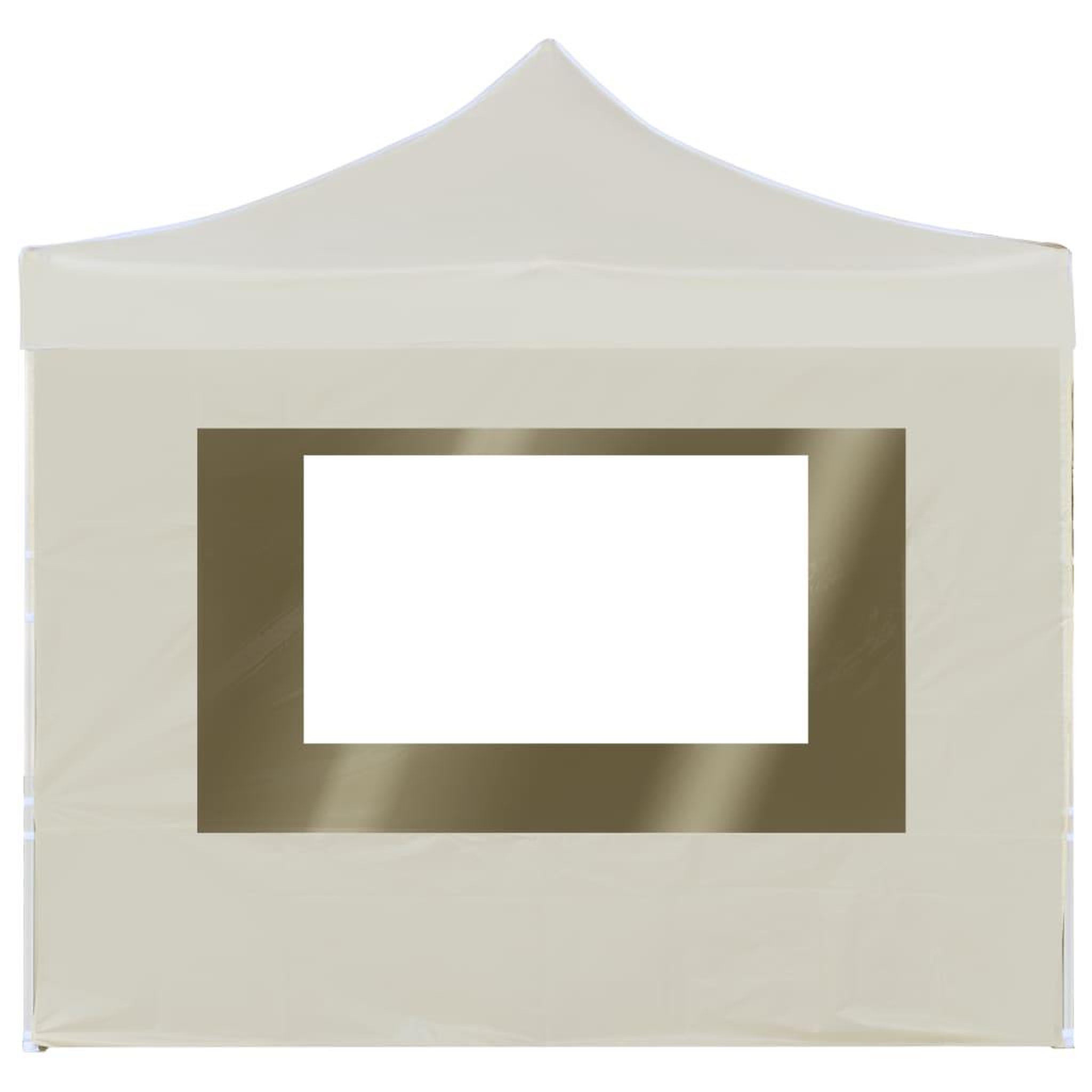 Voir la diapositive 2 : VIDAXL Tente de reception pliable avec parois Aluminium 2x2 m Creme