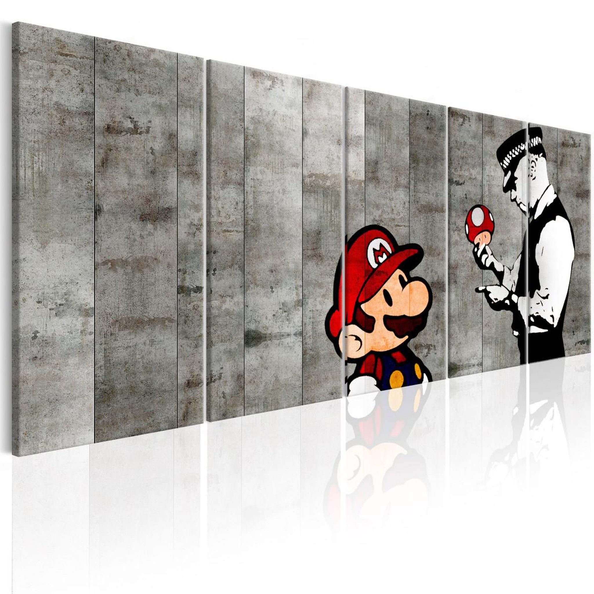 Paris Prix Tableau imprimé  graffiti on concrete. Coloris disponibles : Multicolore