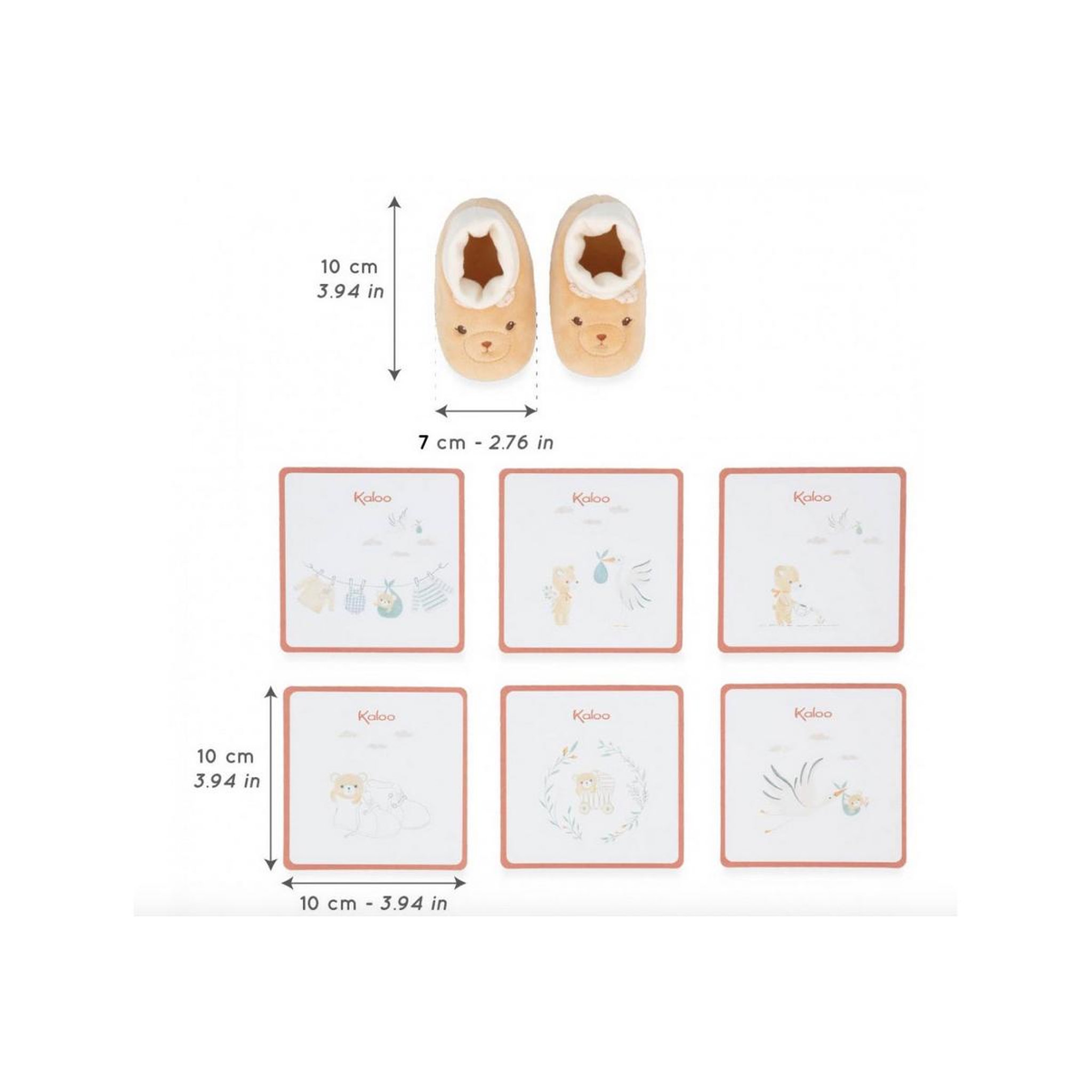 Voir la diapositive 3 : Kaloo Coffret chaussons et cartes ours