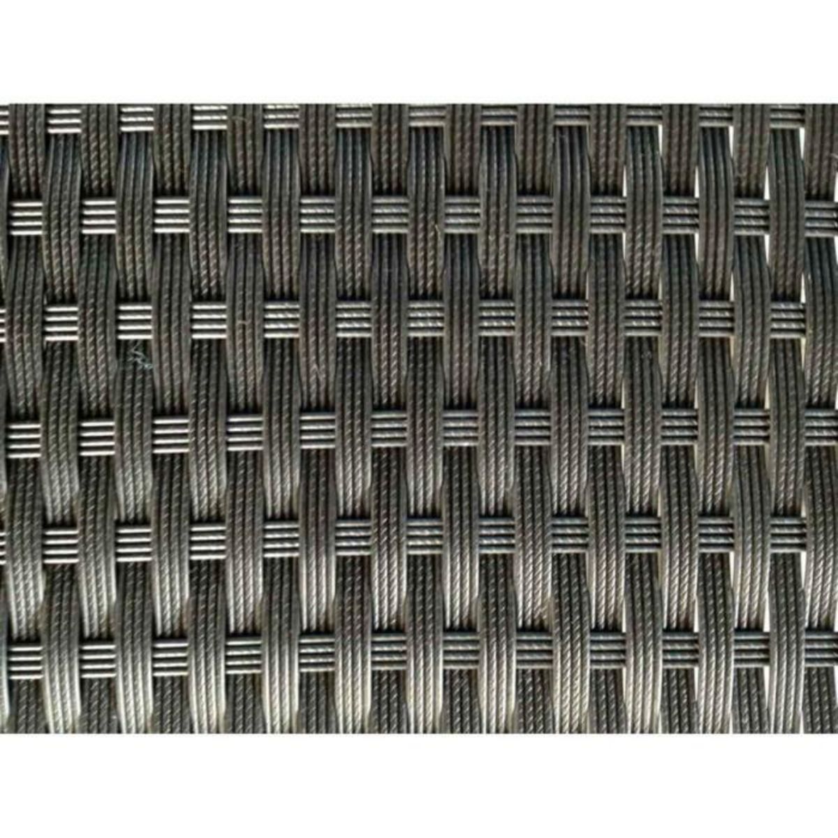 Paris Prix Ensemble Repas de Jardin en Résine Tressée  Sunny  140cm Noir & Écru