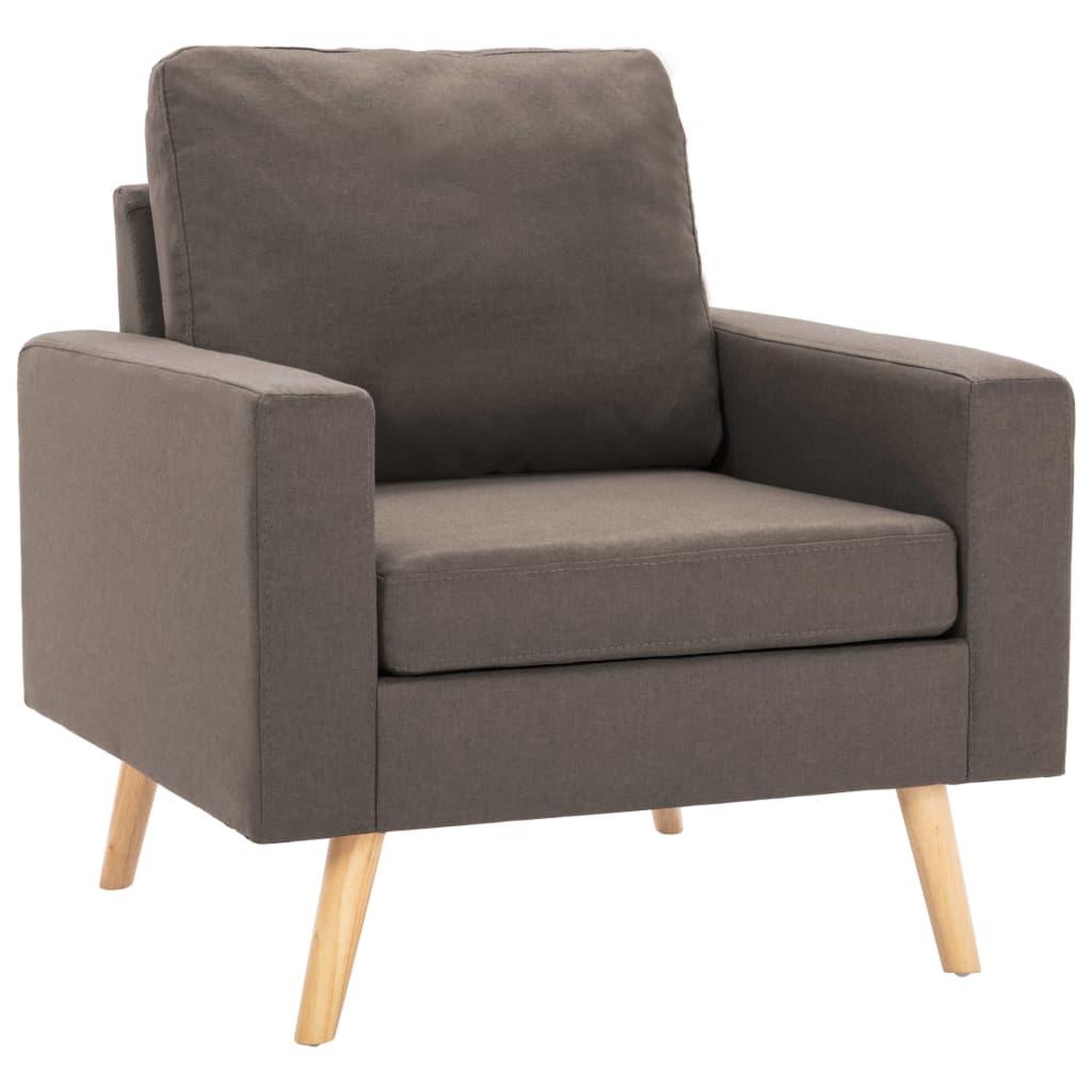 Voir la diapositive 5 : VIDAXL Ensemble de canapes 2 pcs Tissu Taupe