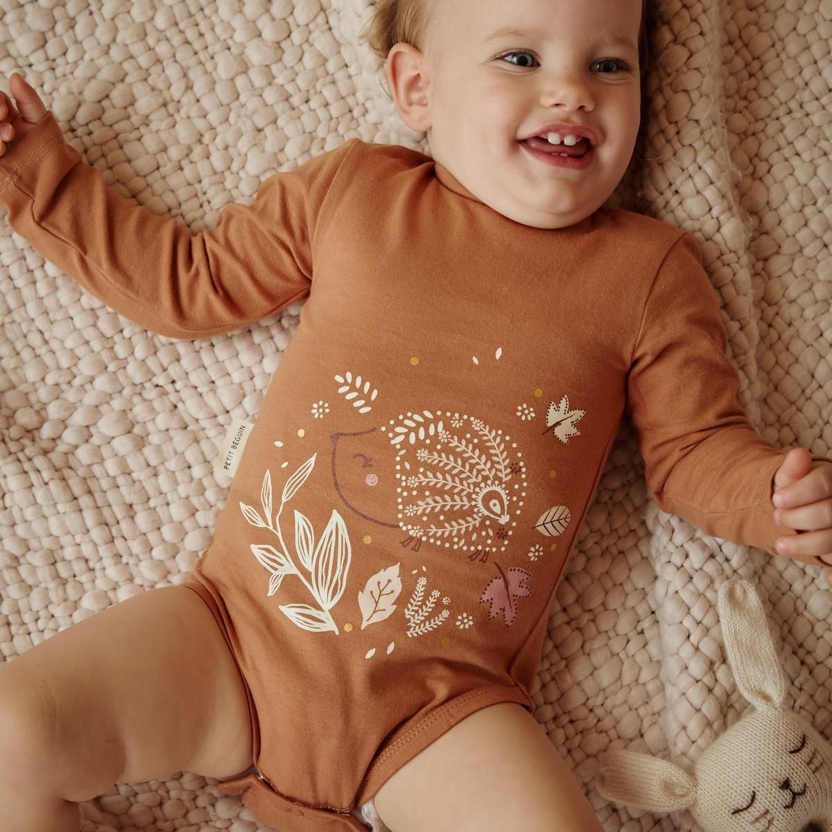 Petit Béguin Lot de 2 bodies bébé col roulé manches longues Chincha