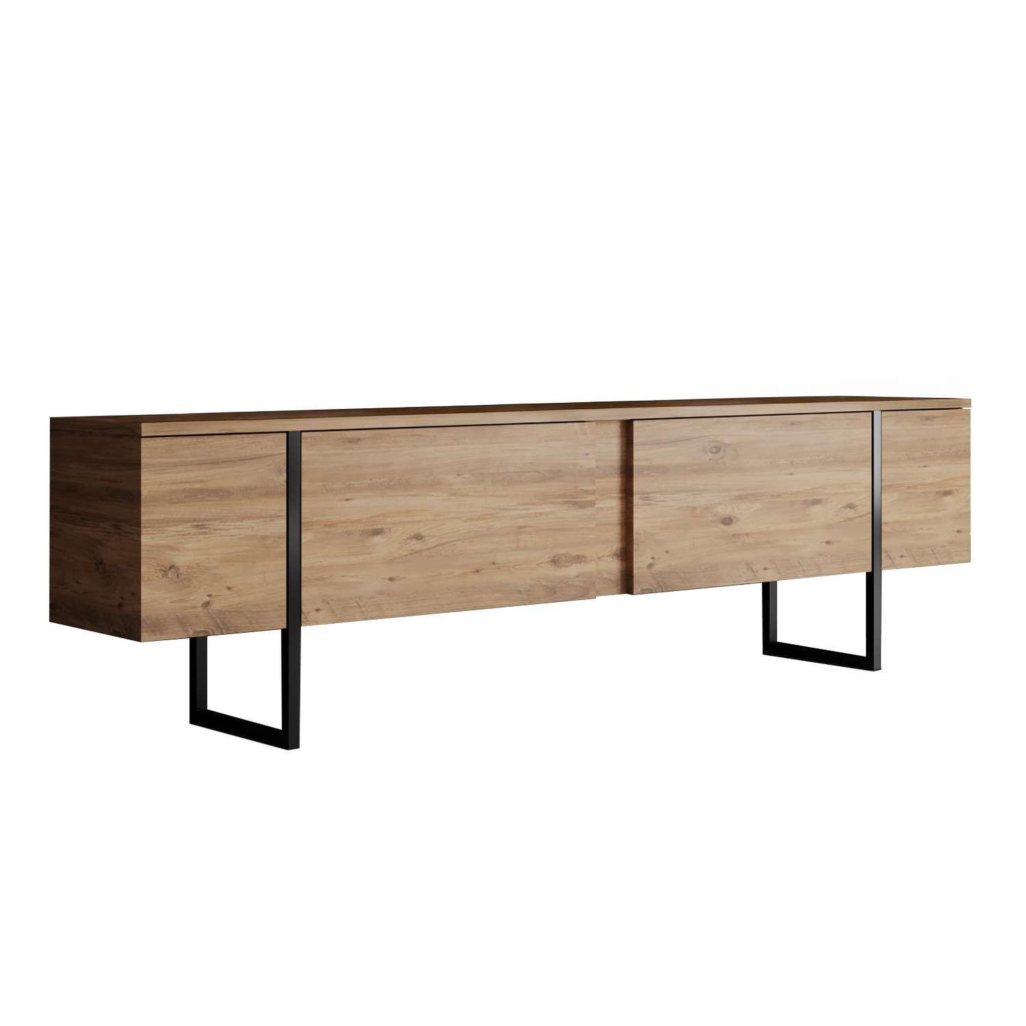 Habitat et Jardin Meuble tv en bois  luxe  - 180 x 30 x 50 cm - marron