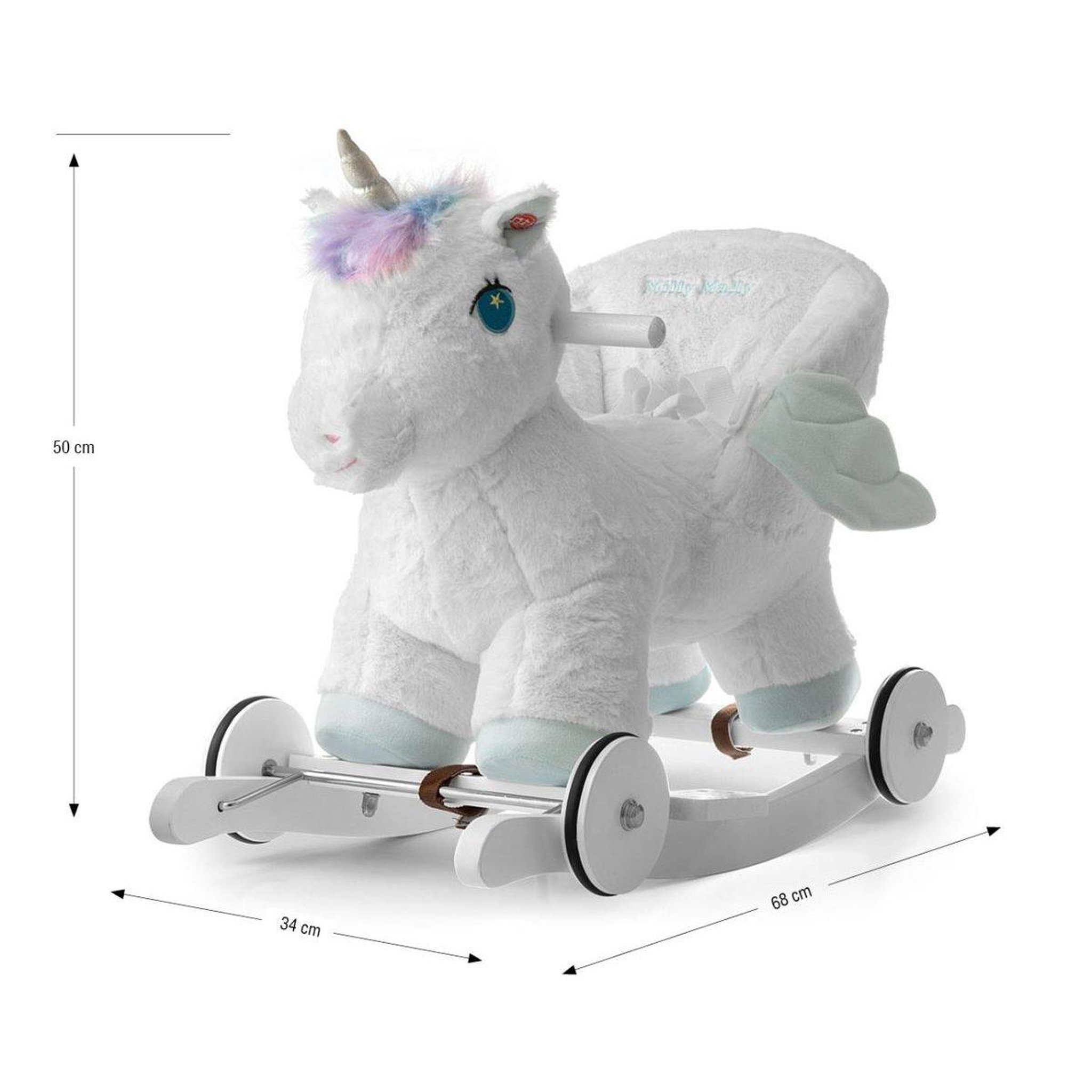 Voir la diapositive 3 : MILLY MALLY Licorne à bascule  polly blanche
