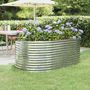 Voir la diapositive 1 : VIDAXL Lit sureleve de jardin Acier enduit de poudre Argente
