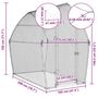 Voir la diapositive 6 : VIDAXL Cage pour poules argente 200x105x182 cm acier galvanise