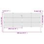 Voir la diapositive 6 : VIDAXL Portail de jardin anthracite 400x150 cm acier