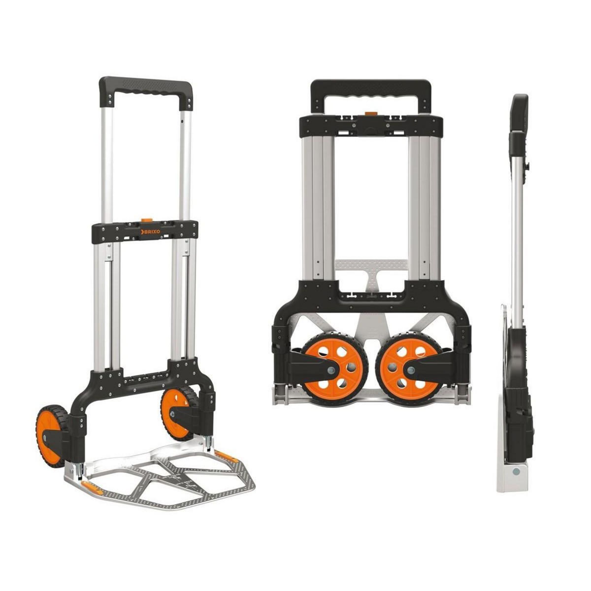 BRIXO Chariot diable pliable 125kg Aluminium Professionnel KOMPACT BRIXO