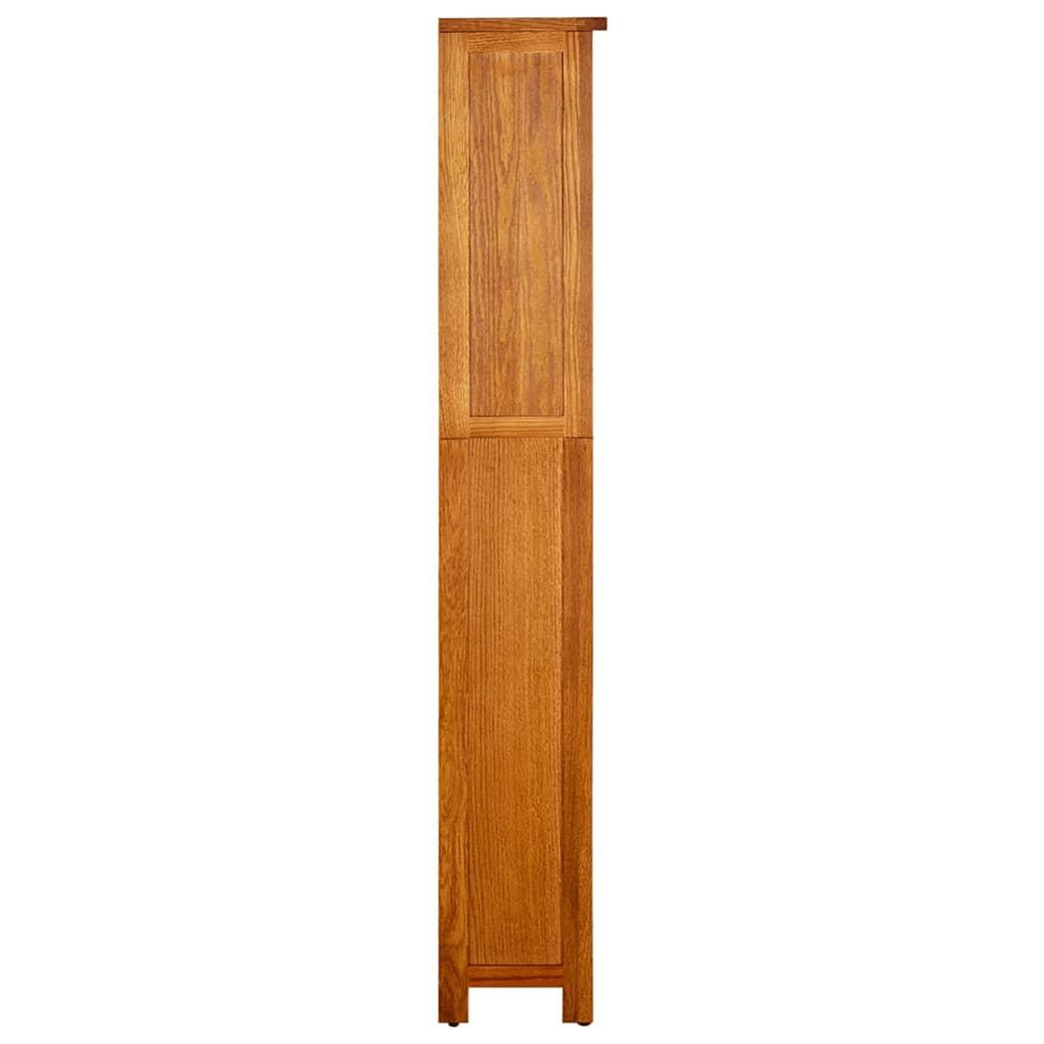 Voir la diapositive 3 : VIDAXL Bibliotheque a 5 etageres 45x22x140 cm Bois de chene massif