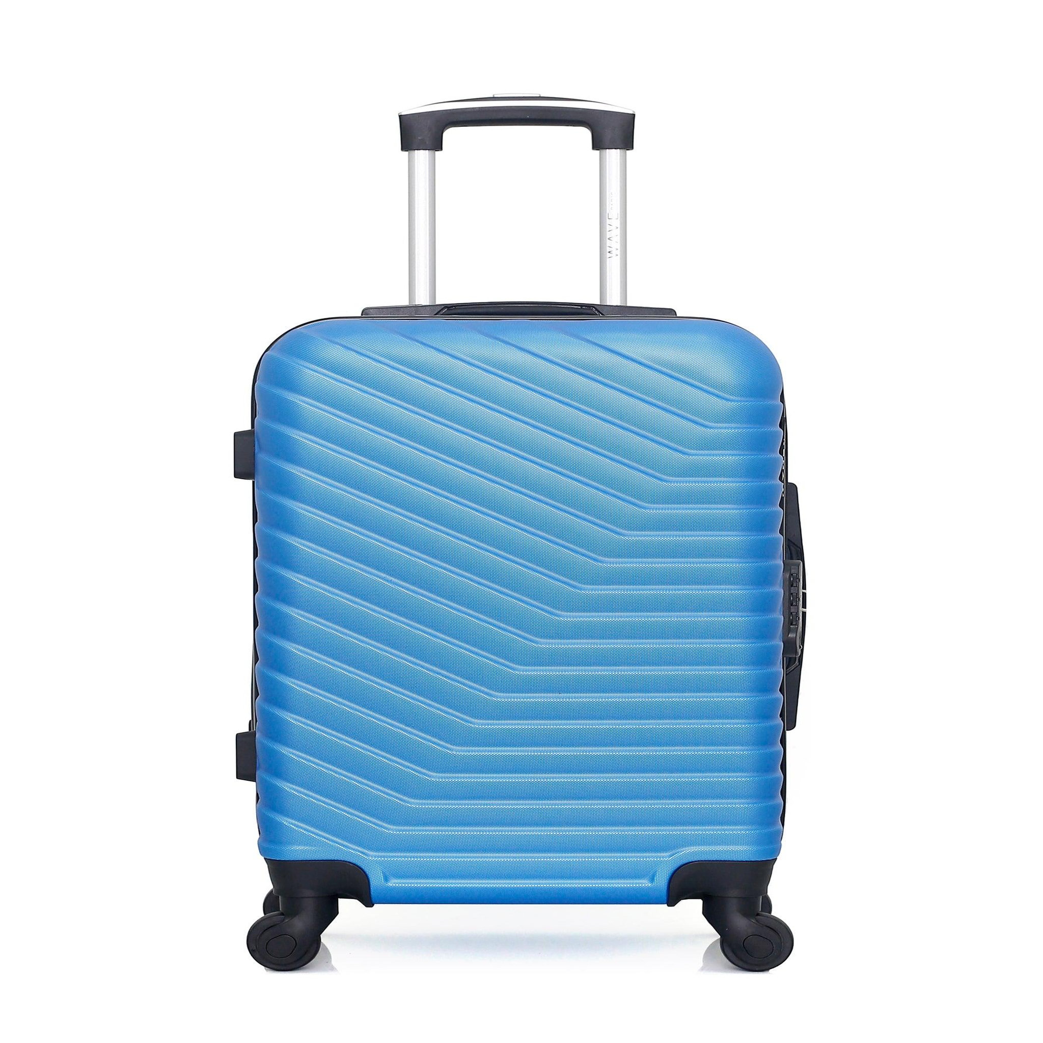 WAVE PARIS Wave paris - valise cabine lena 55 cm 4 roues. Coloris disponibles : Rose, Vert, Beige, Gris