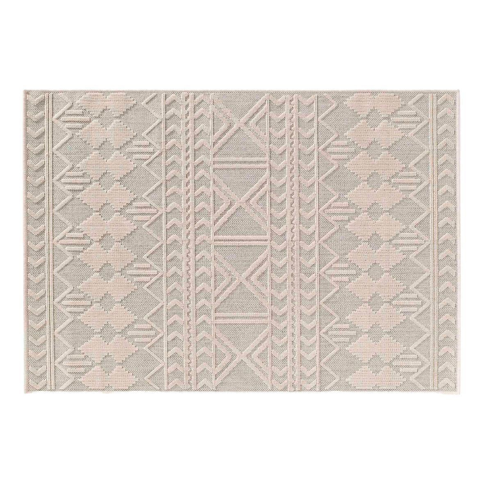 Douceur d'Intérieur Tapis déco tissé  valam  120x170cm naturel