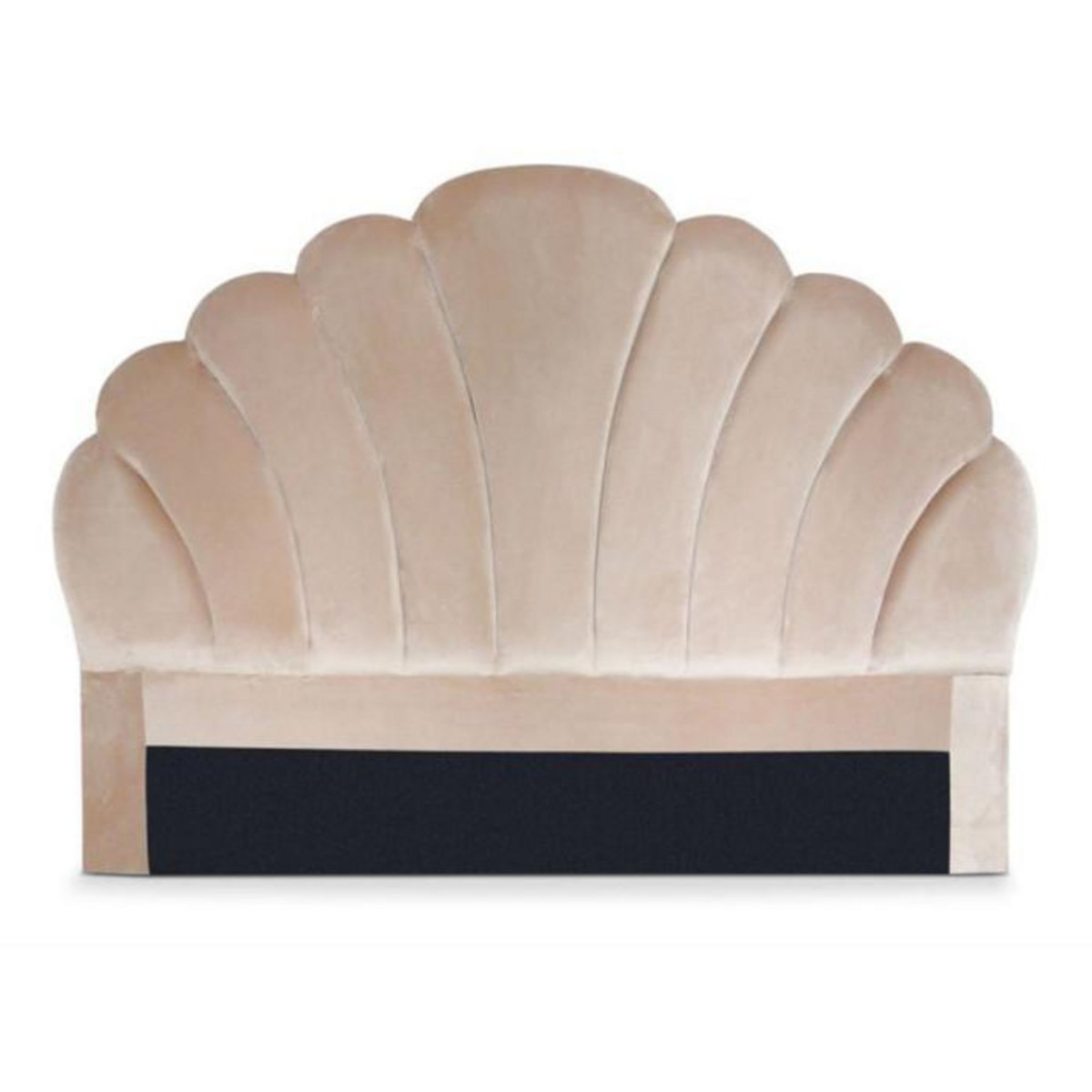 Paris Prix Tête de Lit en Velours  Shelly  140cm Taupe