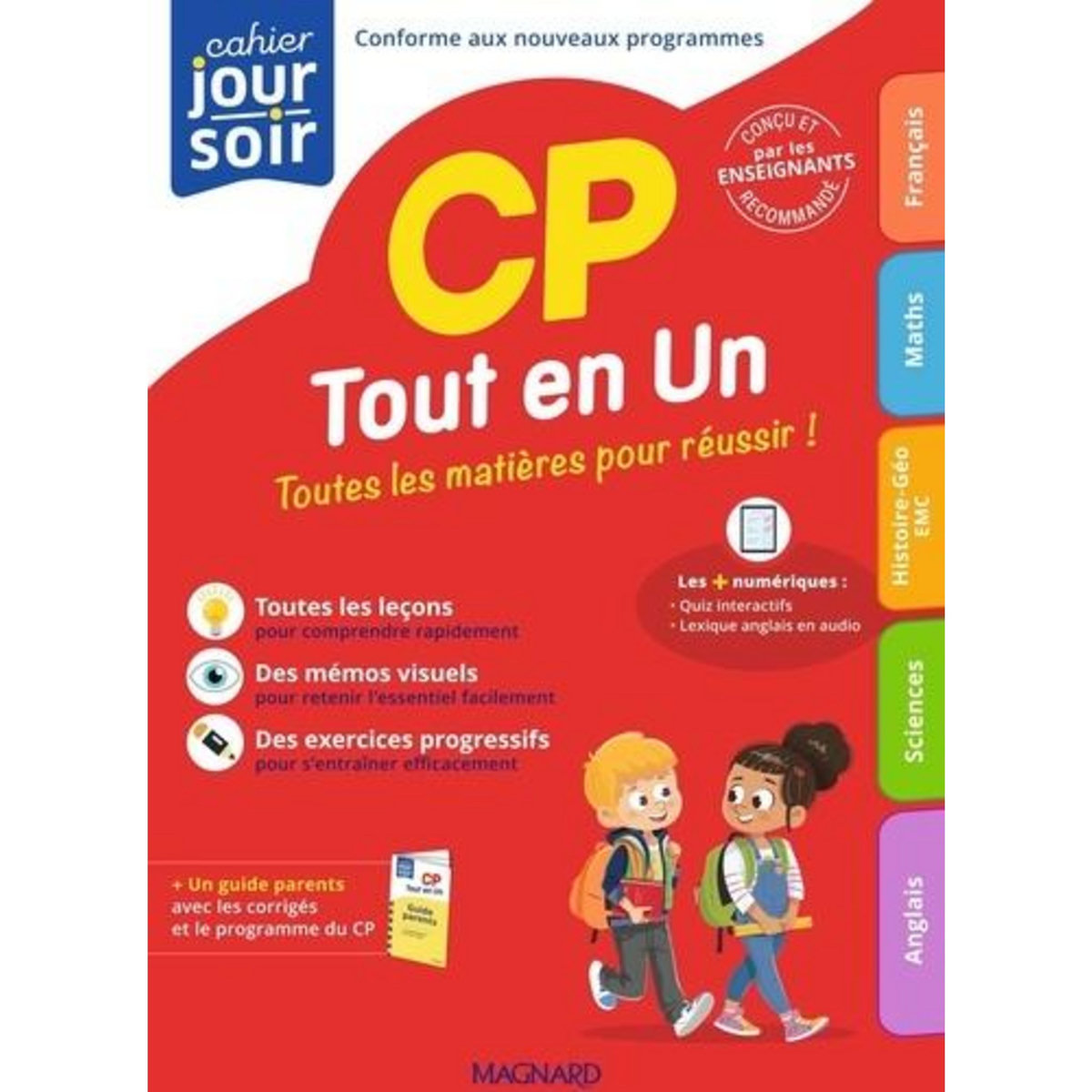 CAHIER DU JOUR/CAHIER DU SOIR CP TOUT EN UN. + GUIDE PARENTS, EDITION 2025, Cuissard Sandrine