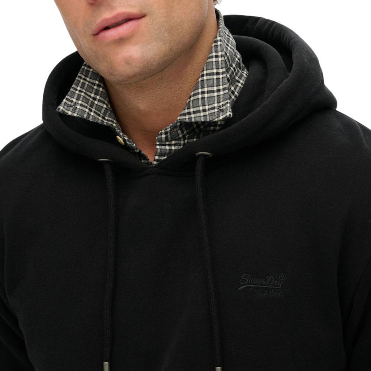 SUPERDRY Sweat Noir Homme Superdry Essential Logo HB